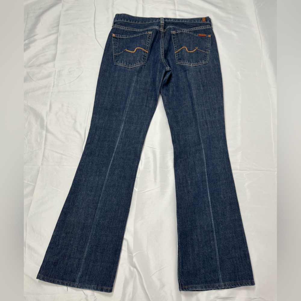 7 For All ManKind Flare Jeans Women’s Denim Low Rise Bootcut Seven Pocket 31 - Picture 2 of 6